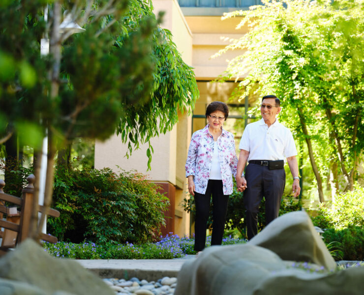 couple holding hands