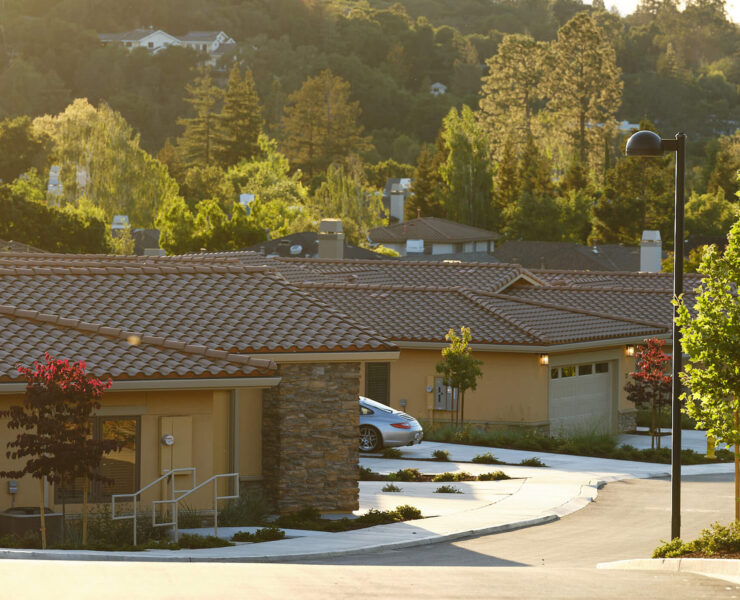 residences on a street
